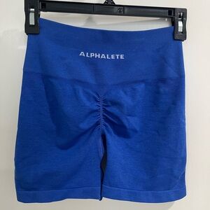 Blue Alphalete Amplify Shorts 4.5”